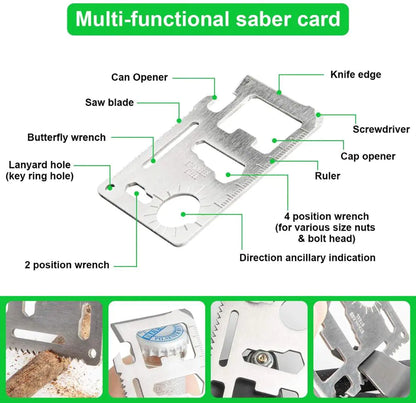 18-in-1 Outdoor Survival Gear Kit for Camping Trips